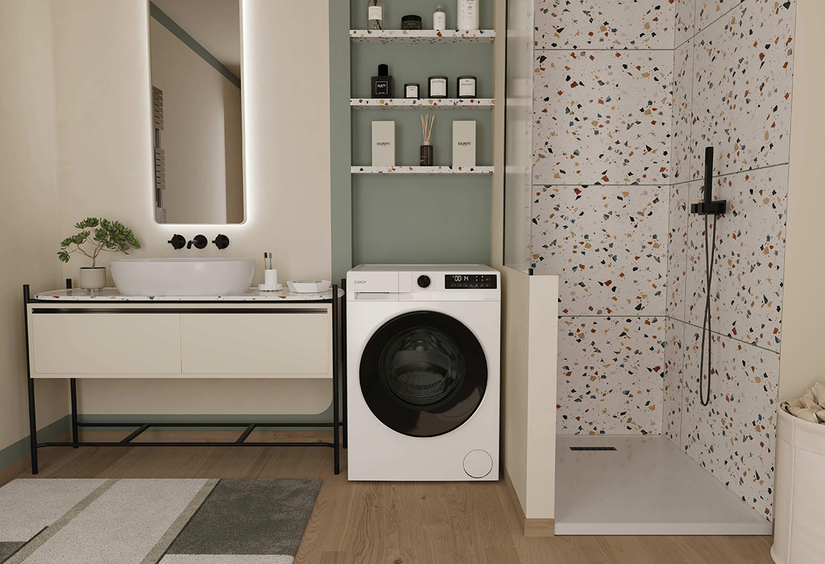 Απεικονίζεται η συσκευή σε μπάνιο.